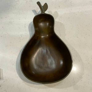Beautiful Pear Shaped Wooden Tray Decor -